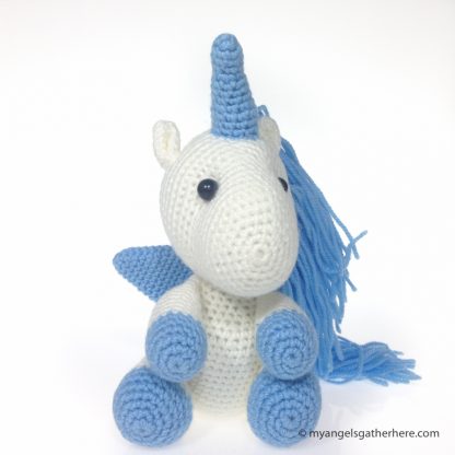 blue unicorn stuffed animal