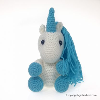 blue unicorn plushie