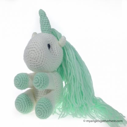 stuffed toy unicorn light green