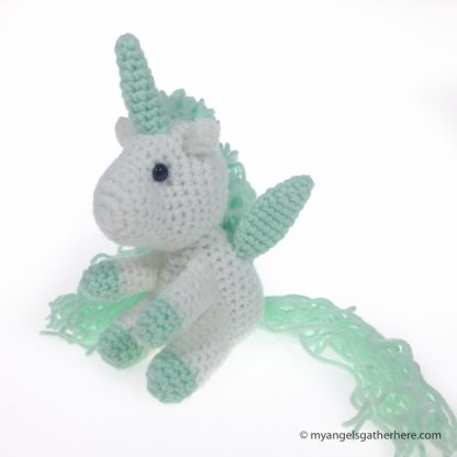 green unicorn stuffed animal